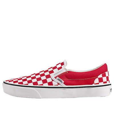 Vans Game Day Classic Slip-On Checkerboard 'Crimson Red True White'