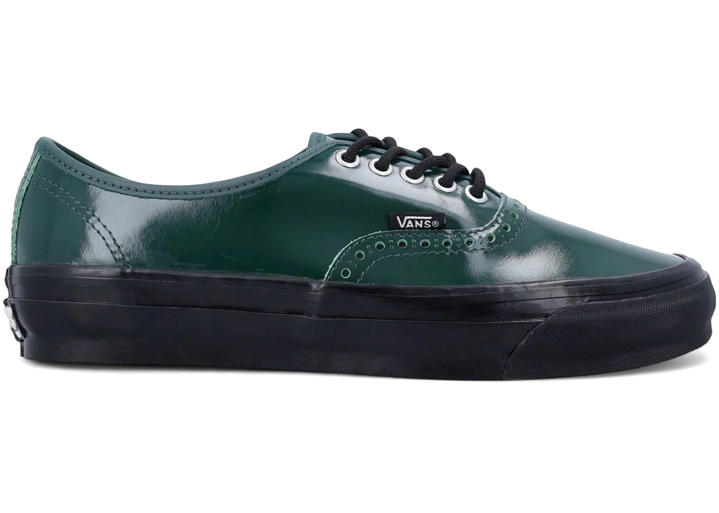 Vans OTW Authentic 44 Siped Vibram Gloss Leather Brogue Emerald Green