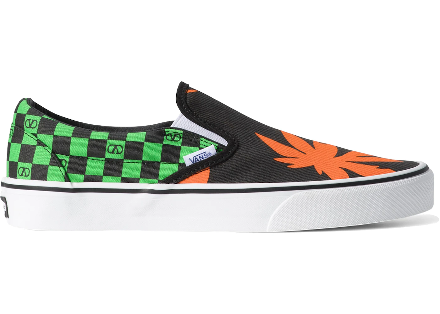 Vans Classic Slip-On Valentino Garavani Checkerboard Tropical Leaves