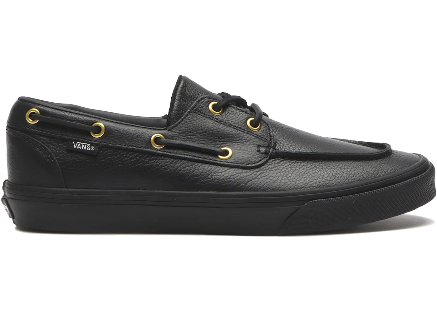 Vans 2-Eyelet Boat Shoe Leather Black