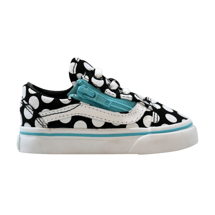 Vans Old Skool Zip Toddler 'Polka Dots - Black'