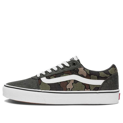 Vans Ward Low Top Casual Skate Shoes Gray Green Camouflage 'Gray Green Brown'