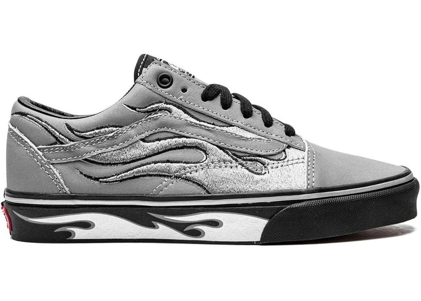 Vans Old Skool A$AP Worldwide Silver Reflective Flames