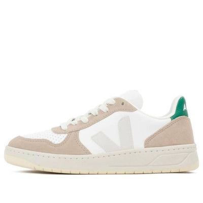 Veja V-10 Chromfree Low-Top Sneakers 'White Beige Green'