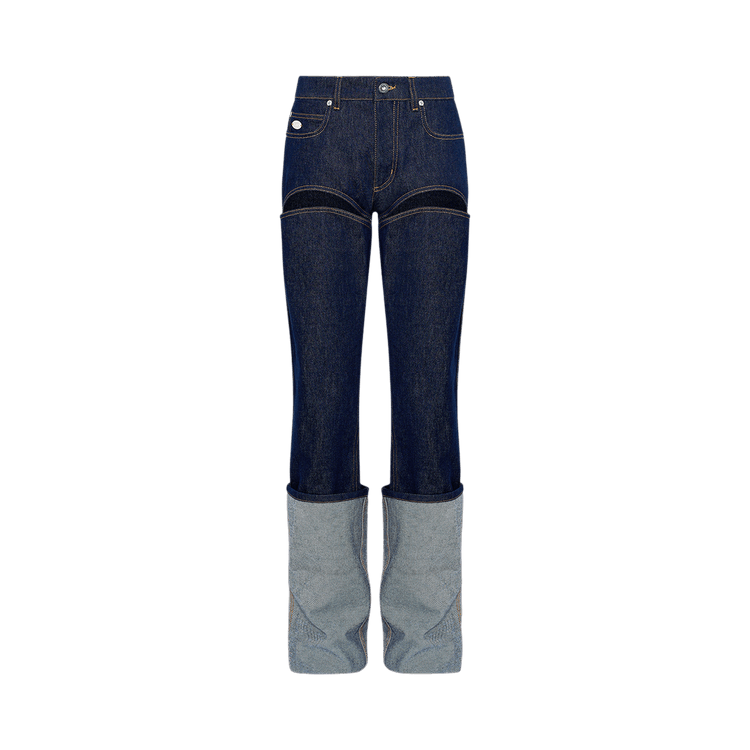 Jean Paul Gaultier Denim Pants With Cuts On Front 'Indigo'