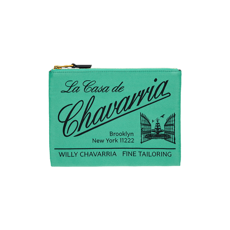 Willy Chavarria Label Pouch 'Uniform Green'