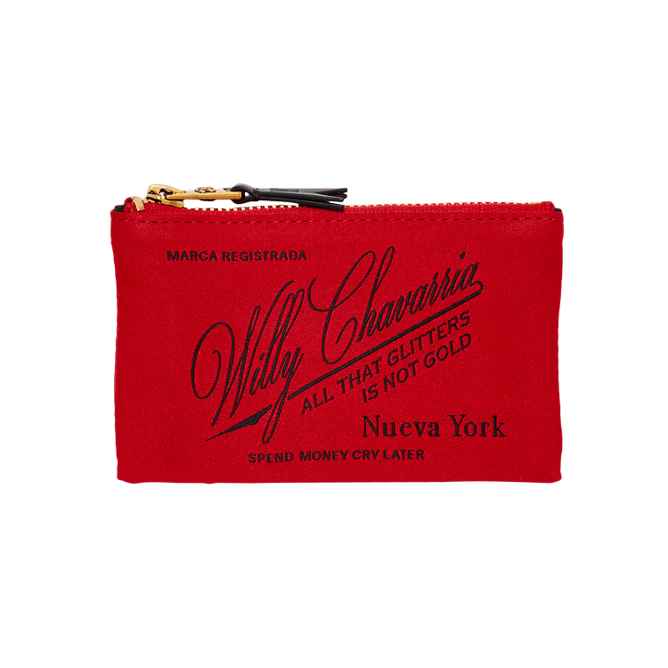 Willy Chavarria Label Wallet 'Red Hot'