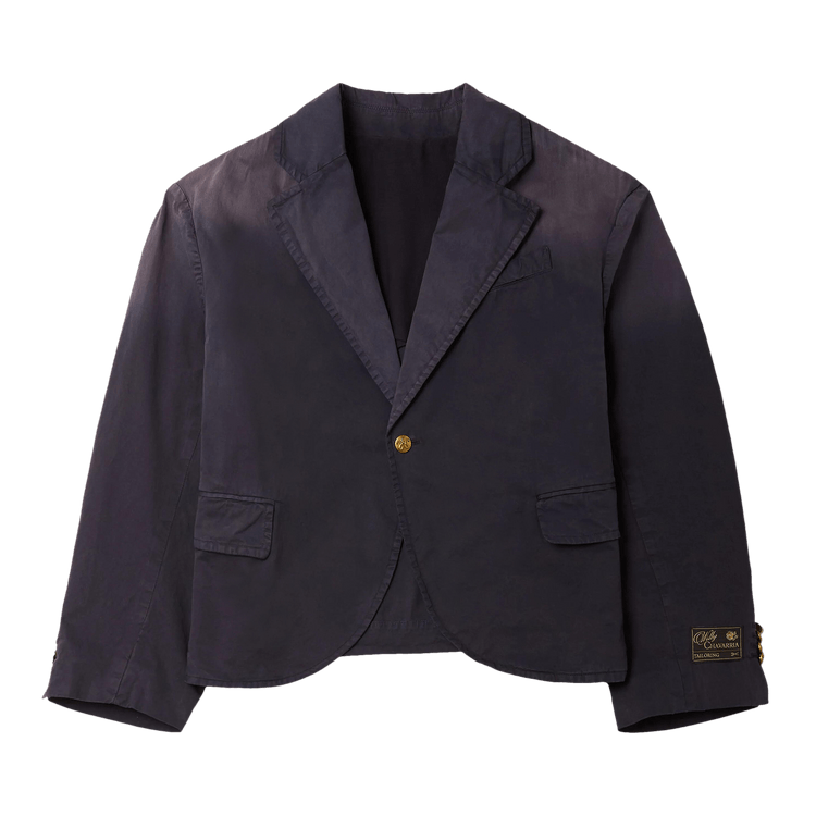 Willy Chavarria Washed Box Cutter Jacket 'Navy'