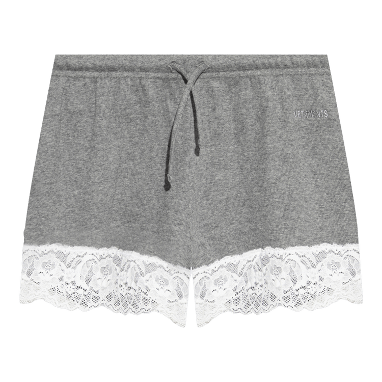 Vetements Lace Mini Shorts 'Grey Melange'