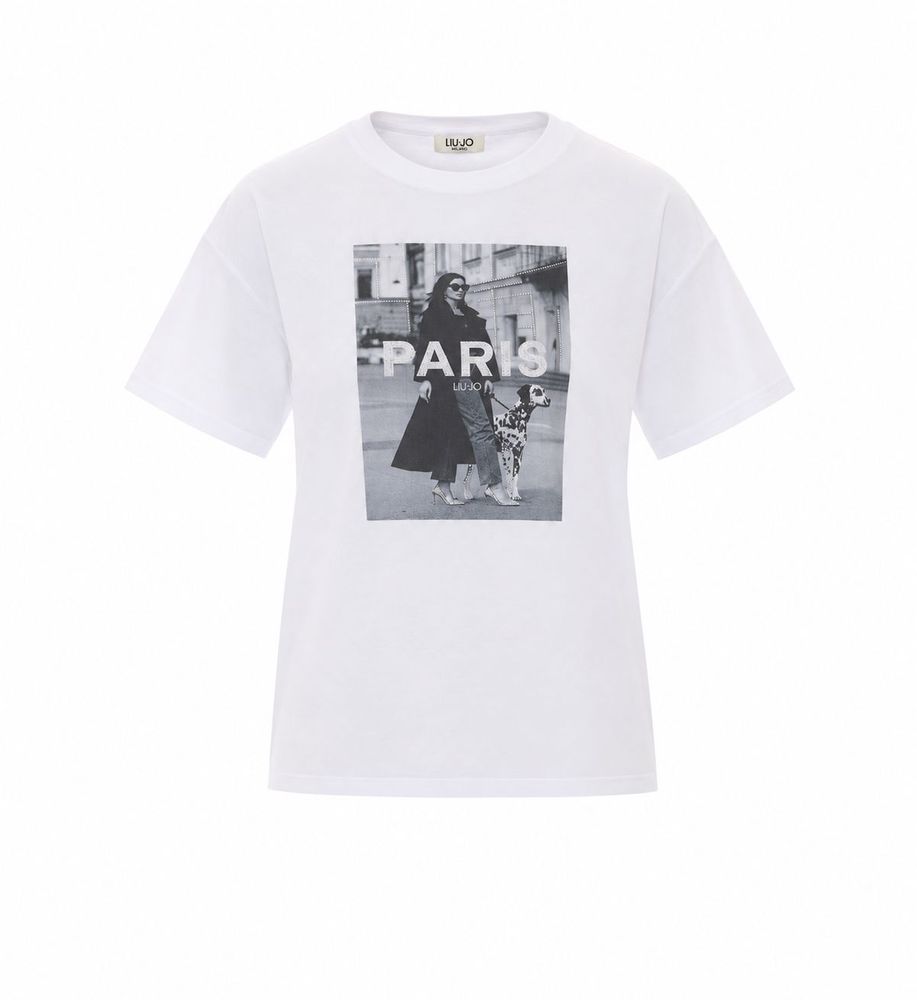 Liu Jo Paris Graphic Logo T-Shirt