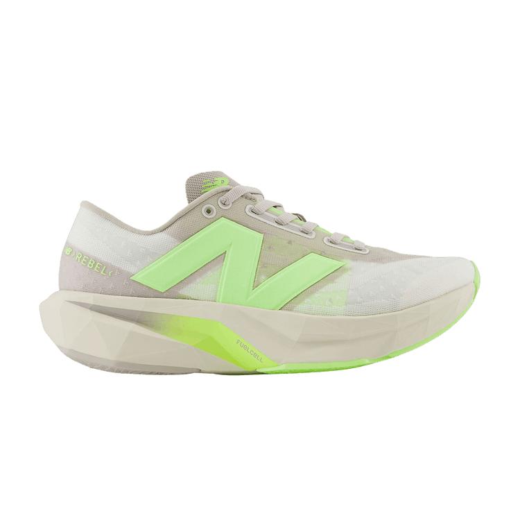 New Balance Wmns FuelCell Rebel v4 Wide 'Moonrock Bleached Lime Glo'