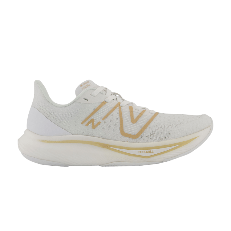 New Balance Wmns FuelCell Rebel v3 'White Gold Metallic'