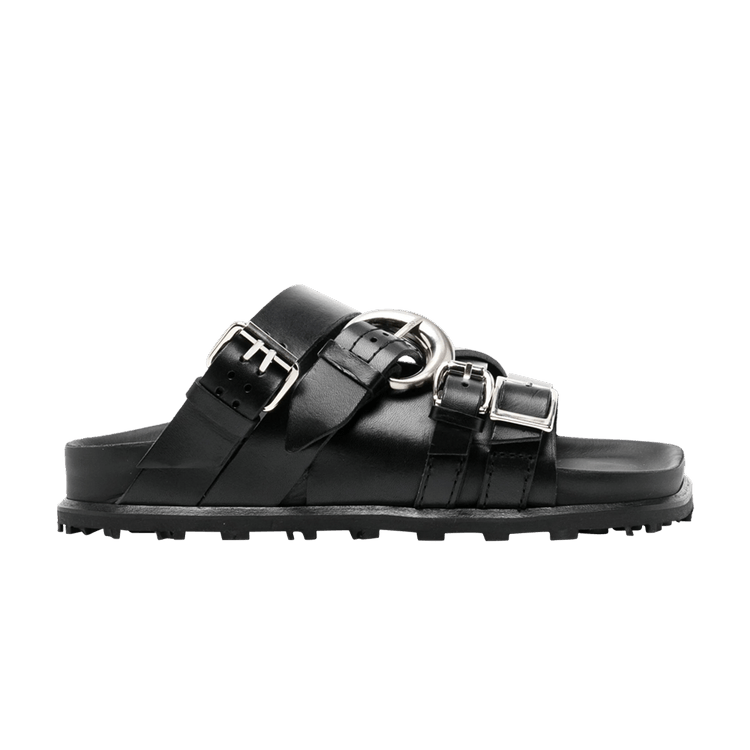 Marine Serre Wmns Vegetable Tanned MS Strap Sandal 'Black'