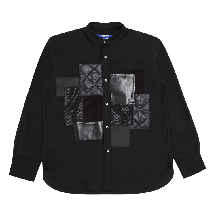 Junya Watanabe MAN Patchwork Long-Sleeve Shirt 'Black'