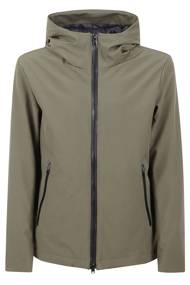 Woolrich Logo Zip Hooded Jacket