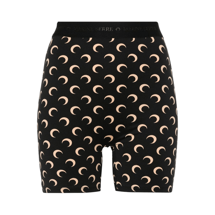 Marine Serre Moon Printed Jersey Biker Shorts 'Inverse Tan'