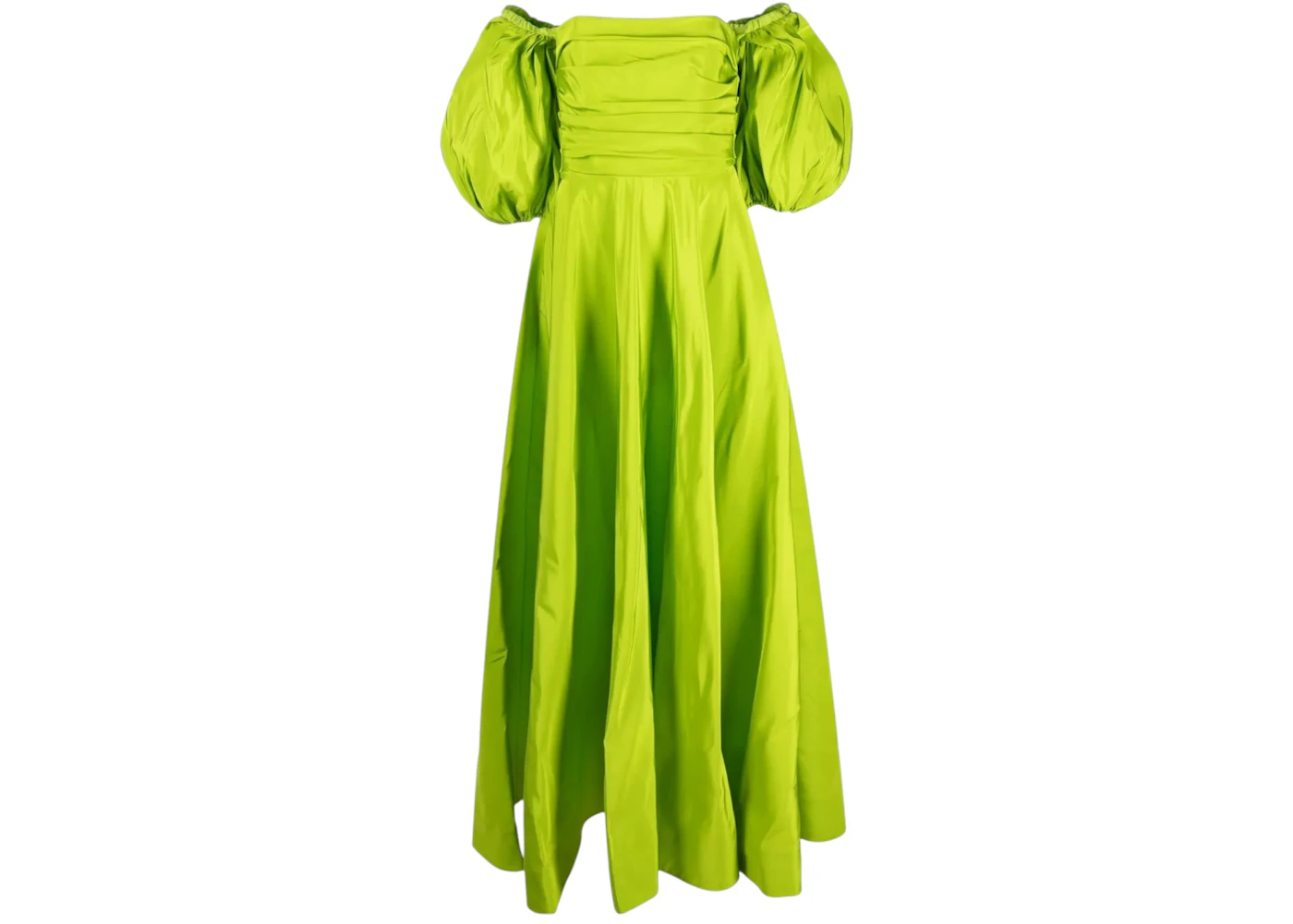 Valentino Women's Garavani Off-Shoulder Floor-Lentgh Dress Green