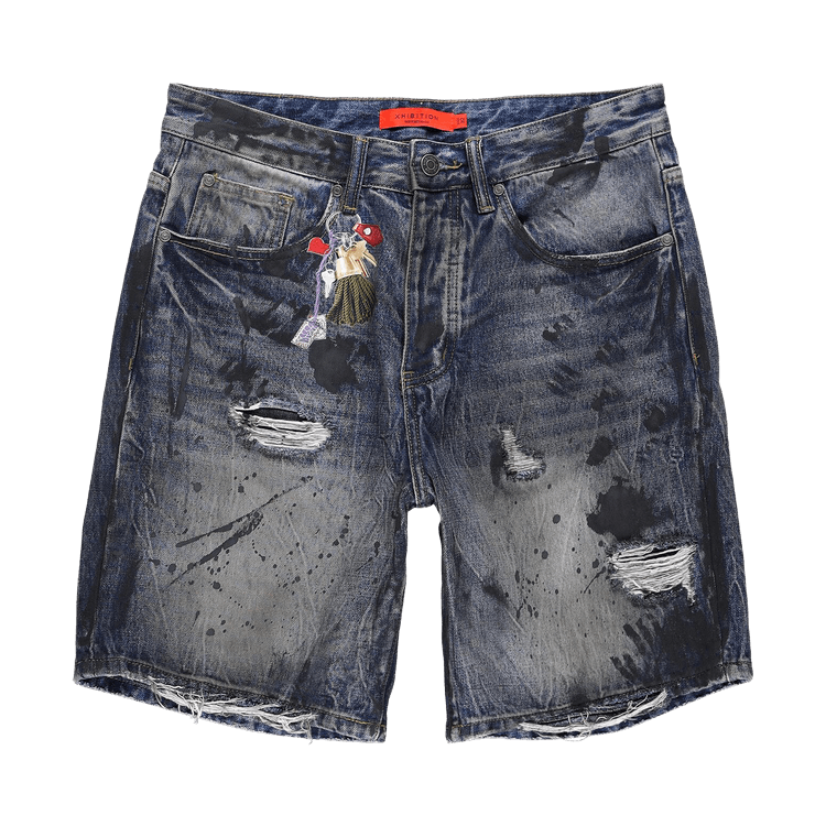 XHIBITION Keychain Denim Short 'Dark Indigo'