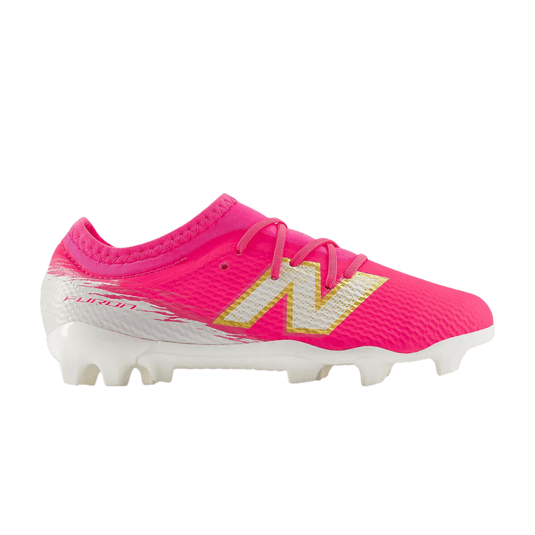 New Balance Furon Team FG V8 Little Kid 'Pink Heat Sea Salt'