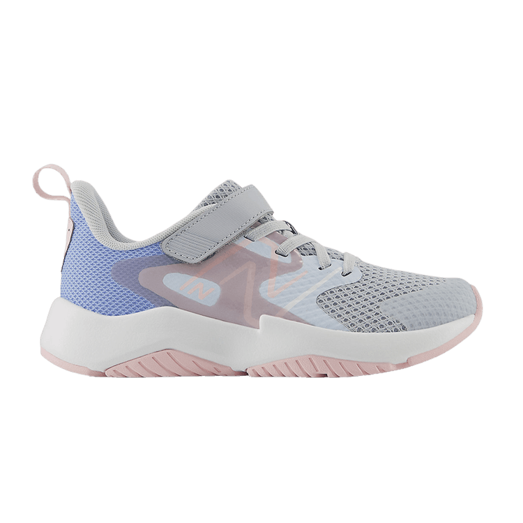 New Balance Rave Run v2 Bungee Lace Top Strap Big Kid Wide 'Bright Sky Rose Sugar'
