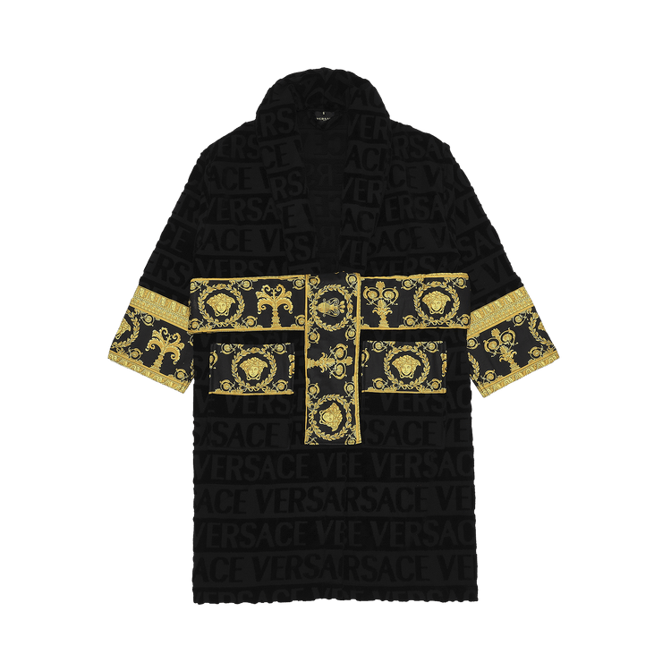 Versace I Heart Baroque Bath Robe 'Black'