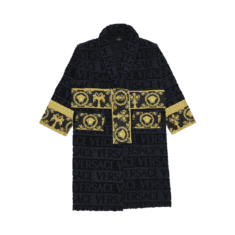 Versace I Heart Baroque Bath Robe 'Blue'