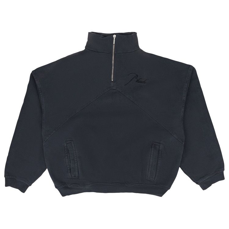 Rhude Script Logo Quarter Zip 'Black'