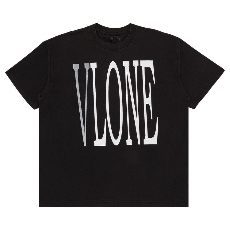 Vlone Staple T-Shirt 'Black/White/Silver'