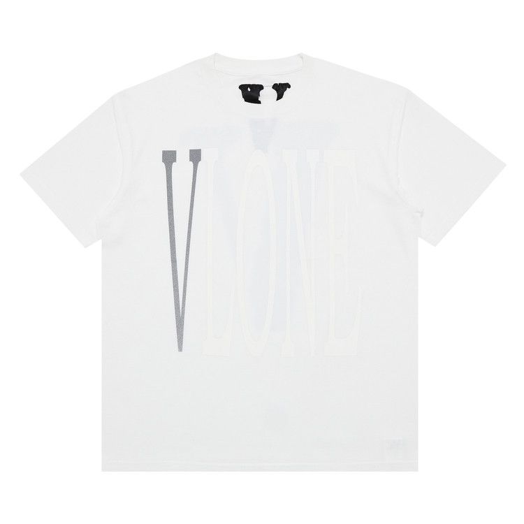 Vlone Staple T-Shirt 'White/White/Silver'