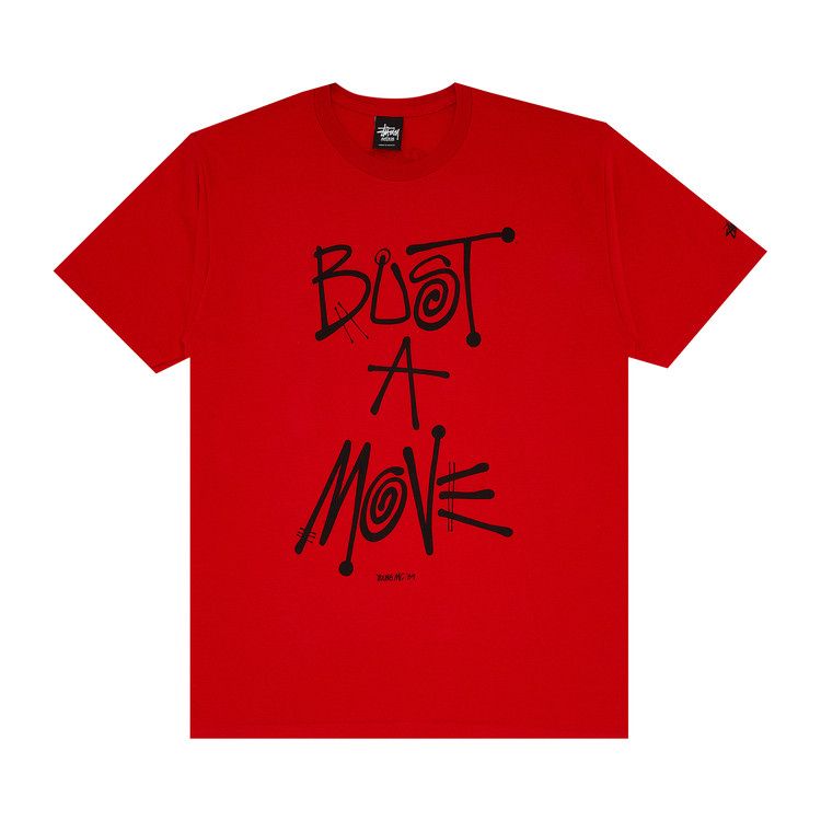 Stussy Bust A Move Tee 'Red'