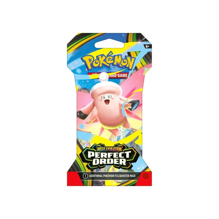 Pokémon Mega Evolution: Perfect Order Sleeved Booster Pack (Mega Clefairy Artwork)