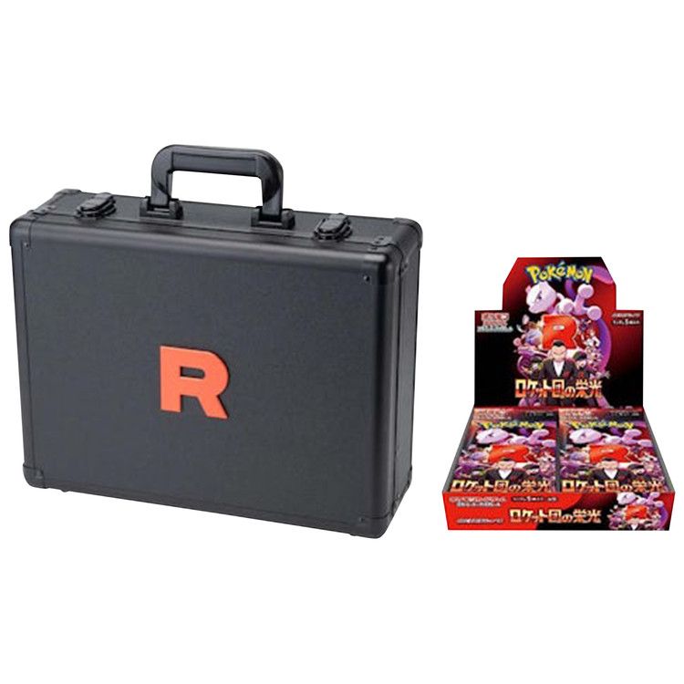 Pokémon 2025 Scarlet & Violet Glory of the Rocket Team Attache Case Set (With Booster Box)