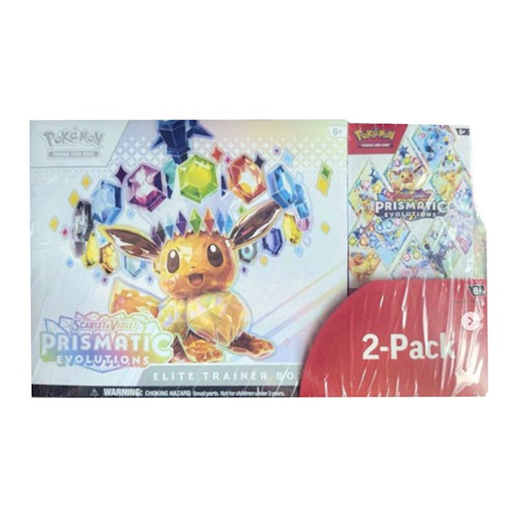 Pokémon Scarlet & Violet: Pristmatic Evolutions Elite Trainer Box + Booster Bundle (Costco)