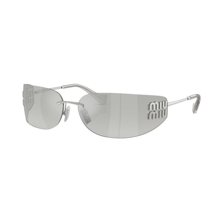Miu Miu Frameless Sunglasses 'Silver'
