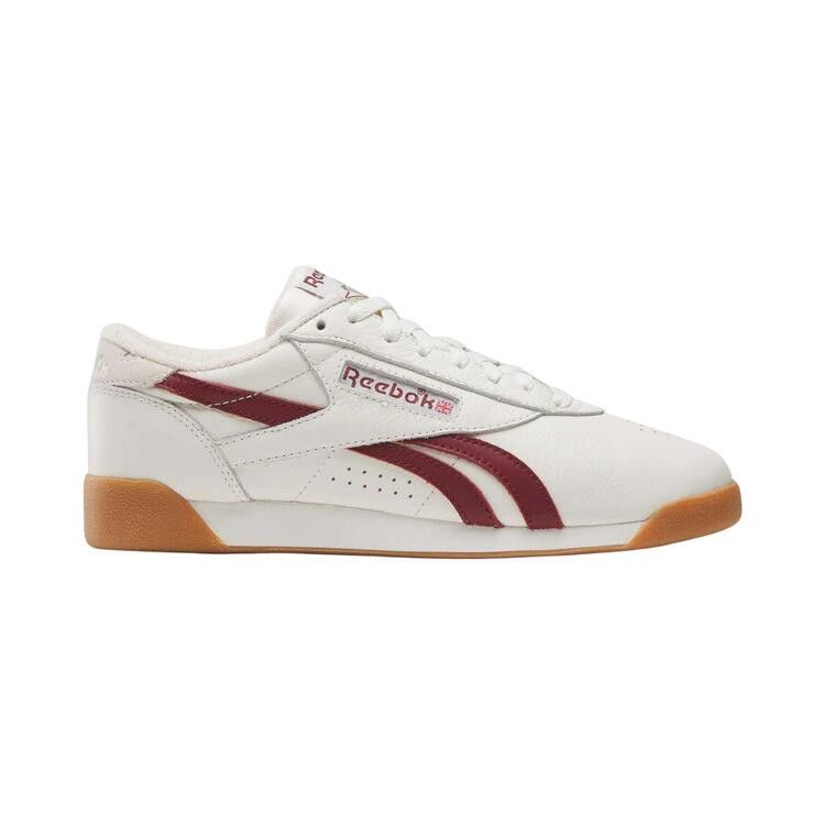 Wmns Reebok Freestyle Lo 'Chalk Classic Burgundy Gum'