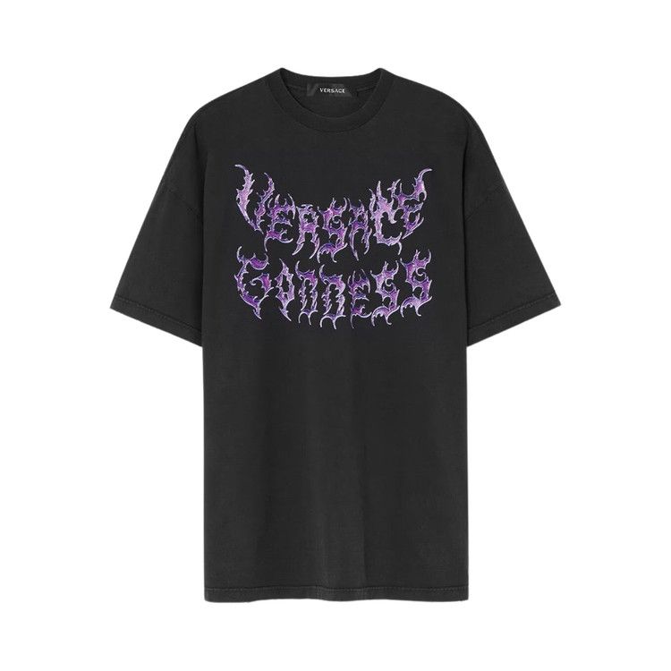Versace Goddess Logo T-Shirt 'Black'