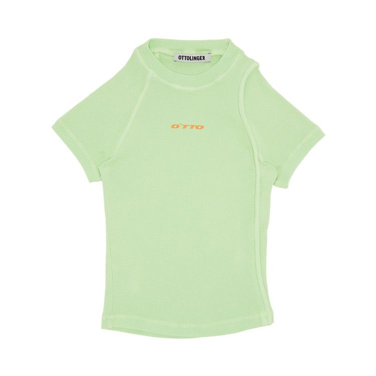 Ottolinger Deconstructed Rib T-Shirt 'Green'