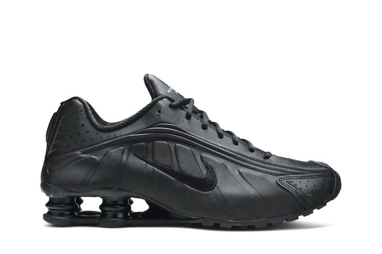 Nike Shox R4 'Triple Black Embroidered Swoosh'