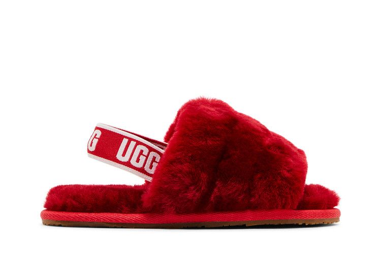 UGG Fluff Yeah Slide Toddler 'Ribbon Red'