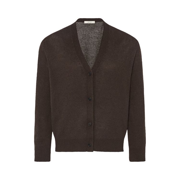 The Row Ovida Cardigan 'Chestnut Brown'