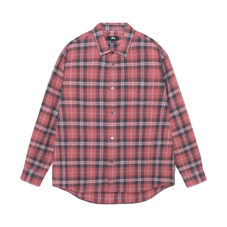 Stussy Beach Plaid Shirt 'Red'