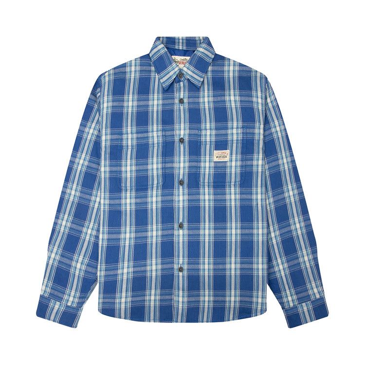 Stussy Lau Plaid Shirt Jacket 'Blue'