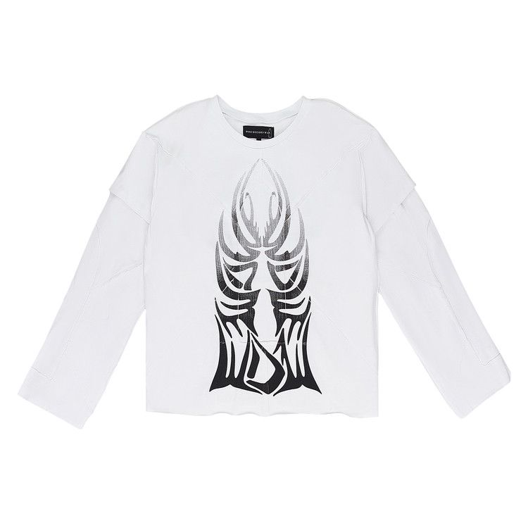 Who Decides War Winged Gradient Long-Sleeve T-Shirt 'White'