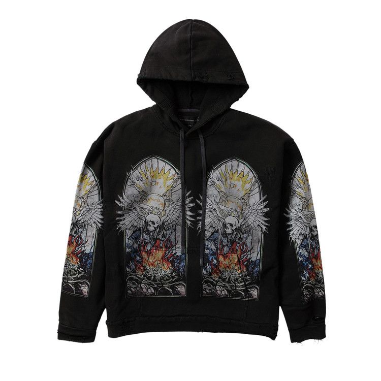 Who Decides War Skull Hooded Pullover 'Coal Multicolor'