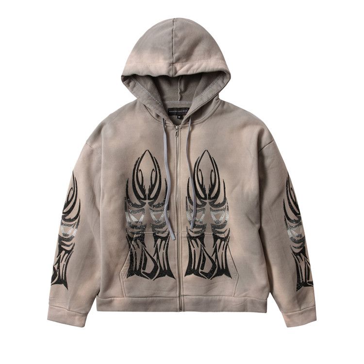 Who Decides War Winged Zip Up 'Vintage Grey'