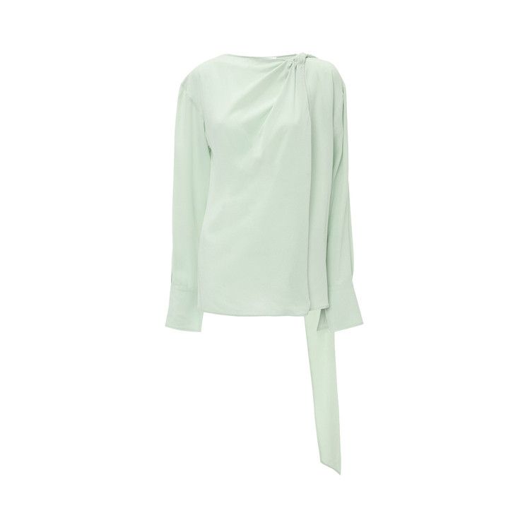Victoria Beckham Twist Detail Scarf Top 'Jade'