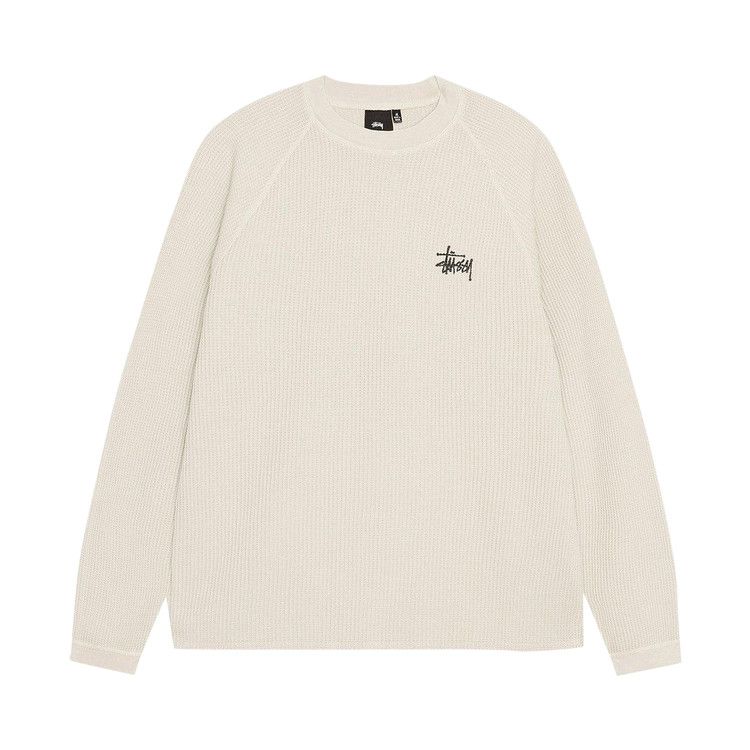 Stussy Raglan Thermal Long-Sleeve Crew 'Bone'