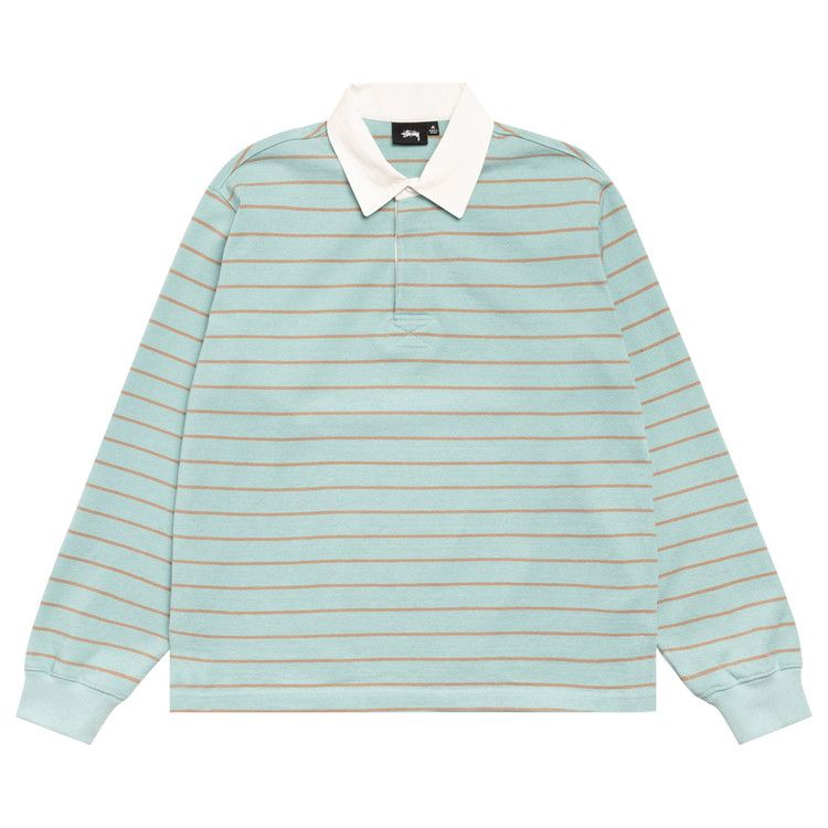 Stussy Striped Rugby Shirt 'Blue'