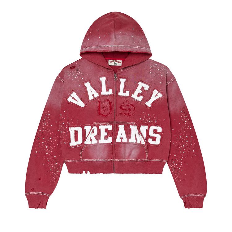 Vale Forever Classico Zip Up Hoodie 'Ruby'