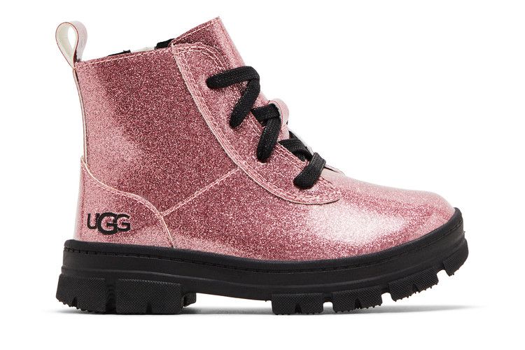 UGG Ashton Lace Up Boot Toddler 'Glitter Pink'